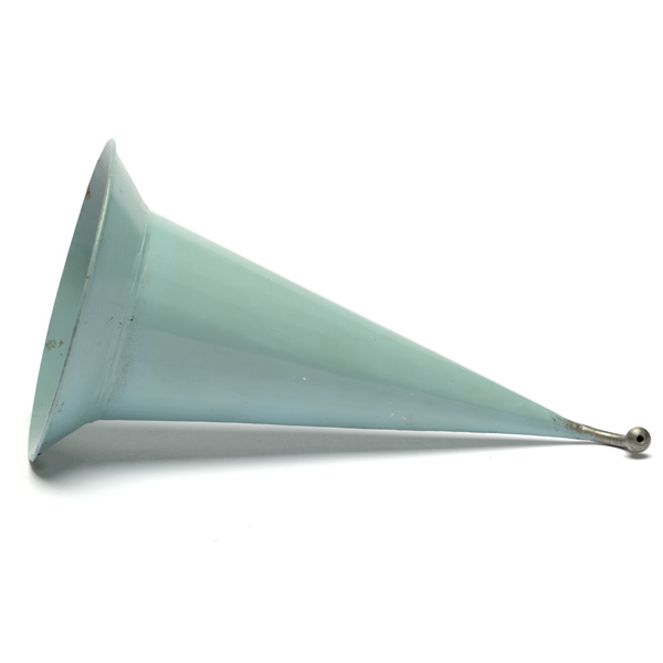 picture shows one piece ear trumpet @ EarTrumpets.com