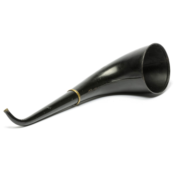 picture shows telescopic 2 pc ear trumpet @ EarTrumpets.com
