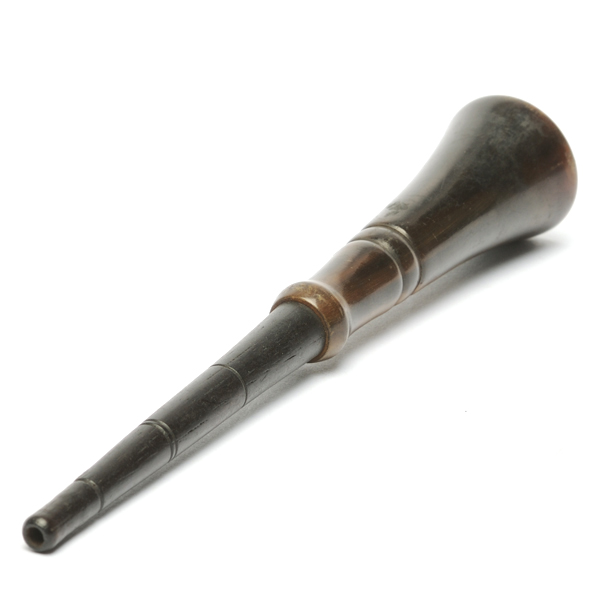 picture shows one piece ear trumpet @ EarTrumpets.com