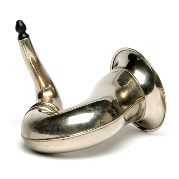 picture shows one piece ear trumpet @ EarTrumpets.com