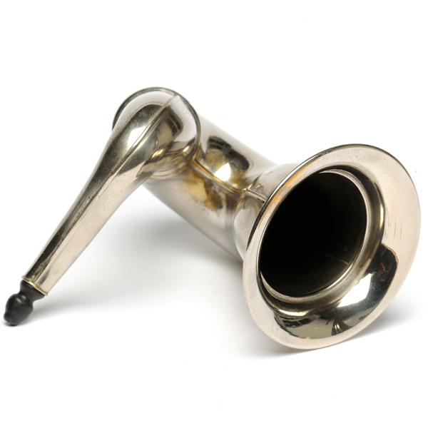 picture shows one piece ear trumpet @ EarTrumpets.com