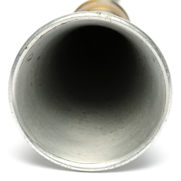 picture shows con tube ear trumpet @ EarTrumpets.com