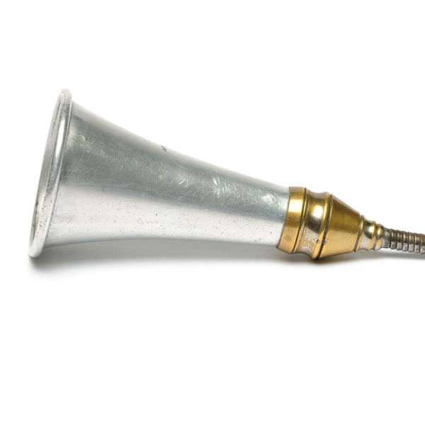 picture shows con tube ear trumpet @ EarTrumpets.com