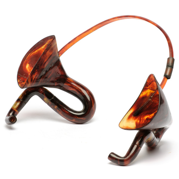 picture shows auricle ear trumpet @ EarTrumpets.com