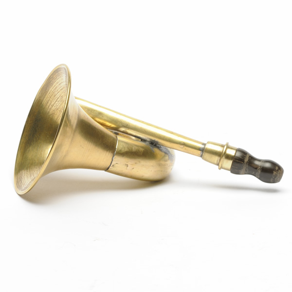 picture shows bugle ear trumpet @ EarTrumpets.com