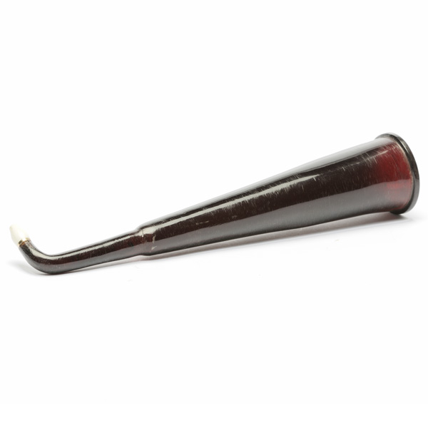 picture shows one piece ear trumpet @ EarTrumpets.com