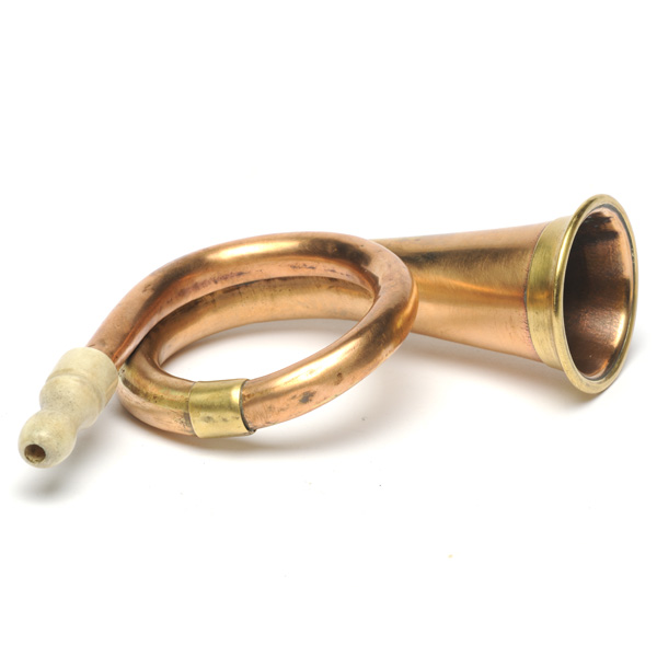 picture shows bugle ear trumpet @ EarTrumpets.com