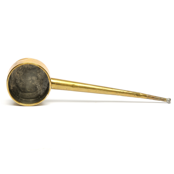 picture shows ladle ear trumpet @ EarTrumpets.com