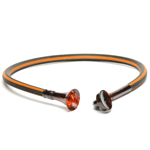 picture shows con tube ear trumpet @ EarTrumpets.com