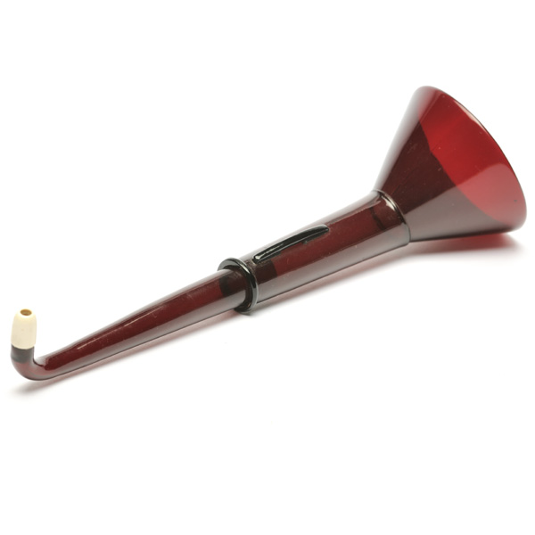 picture shows telescopic 2 pc ear trumpet @ EarTrumpets.com