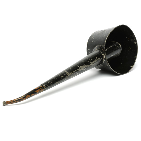picture shows large dome ear trumpet @ EarTrumpets.com