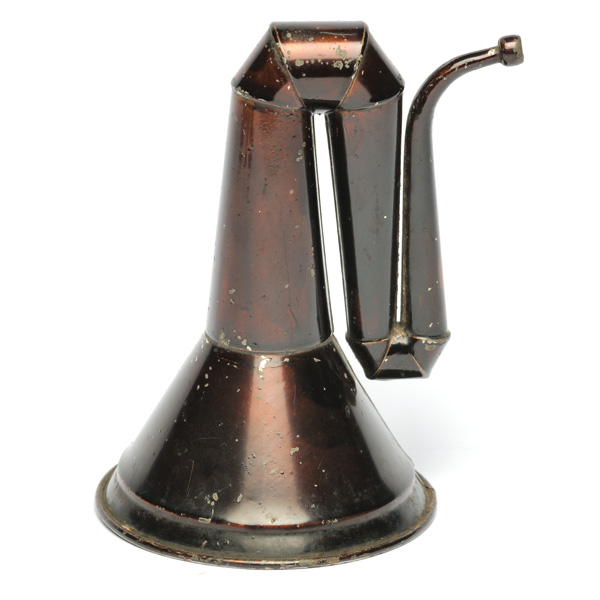 picture shows folded ear trumpet @ EarTrumpets.com