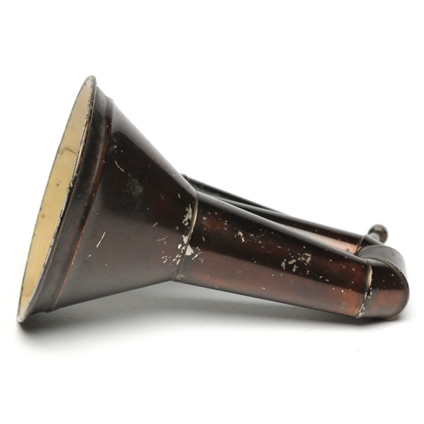 picture shows folded ear trumpet @ EarTrumpets.com