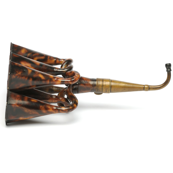picture shows one piece ear trumpet @ EarTrumpets.com